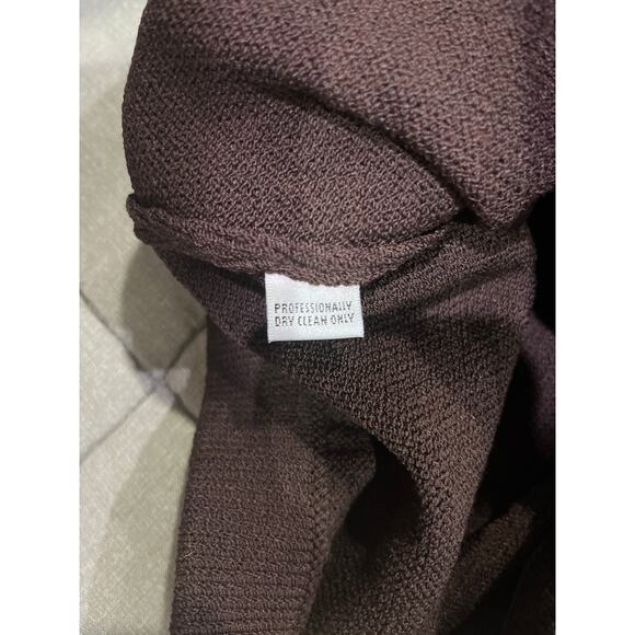 St. John Signature Santana Chocolate Brown Knit Wool Pants Sz 10 - Picture 6 of 6